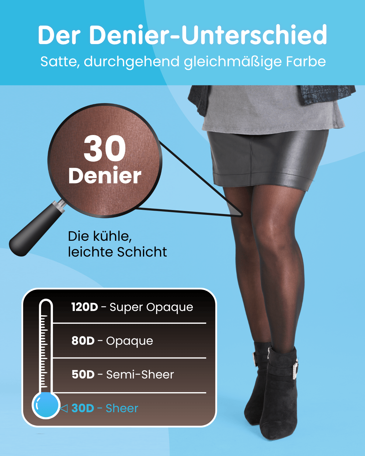 30 Denier Halo Feinstrumpfhosen - Brilliant