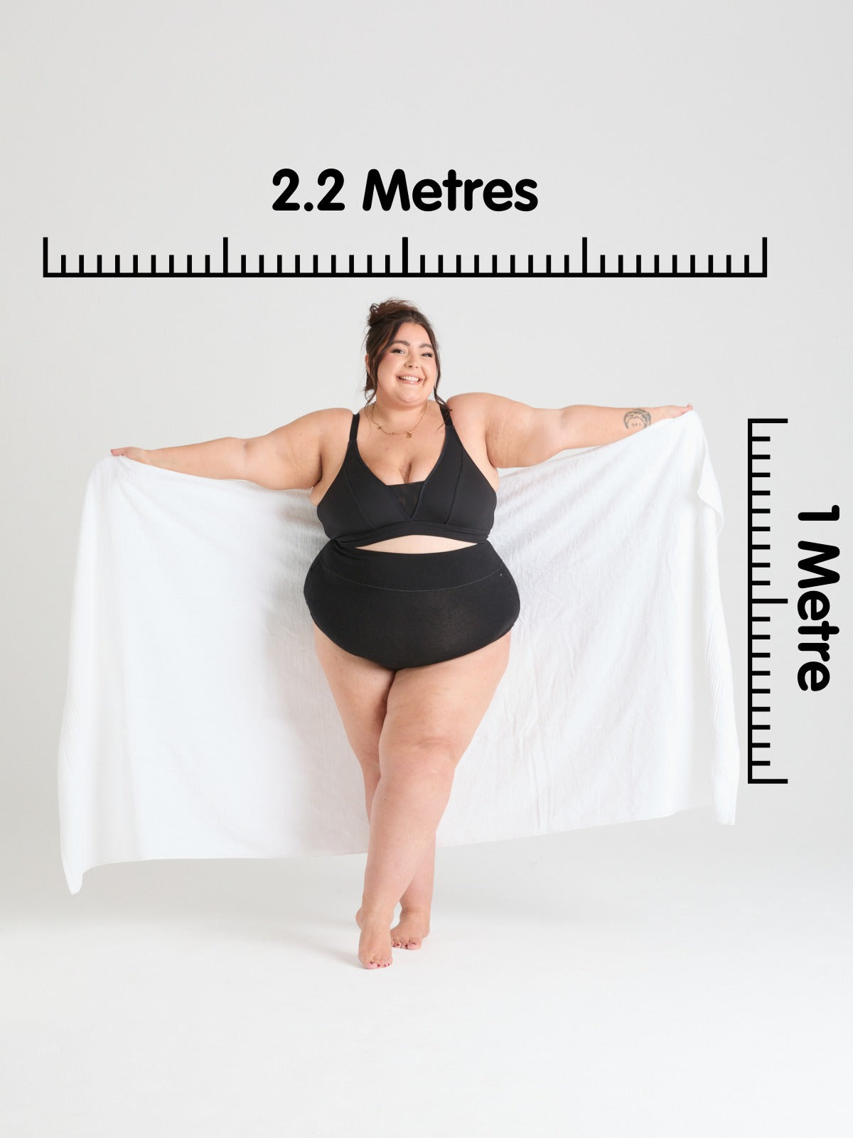 Großes Softee Badetuch - Weiß