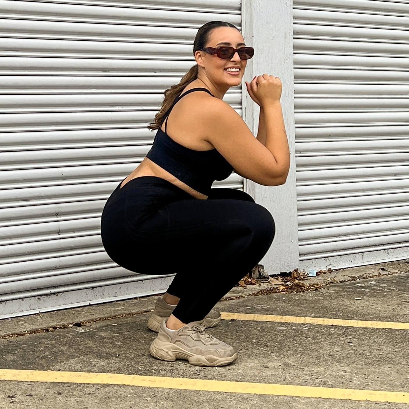 Squat-Proof Leggings V2 – Schwarz (Lang) – 3er-Pack