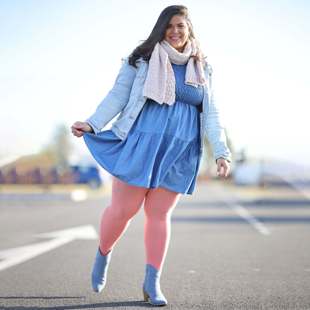 Tights - 80 Denier Fußlose - Abricot