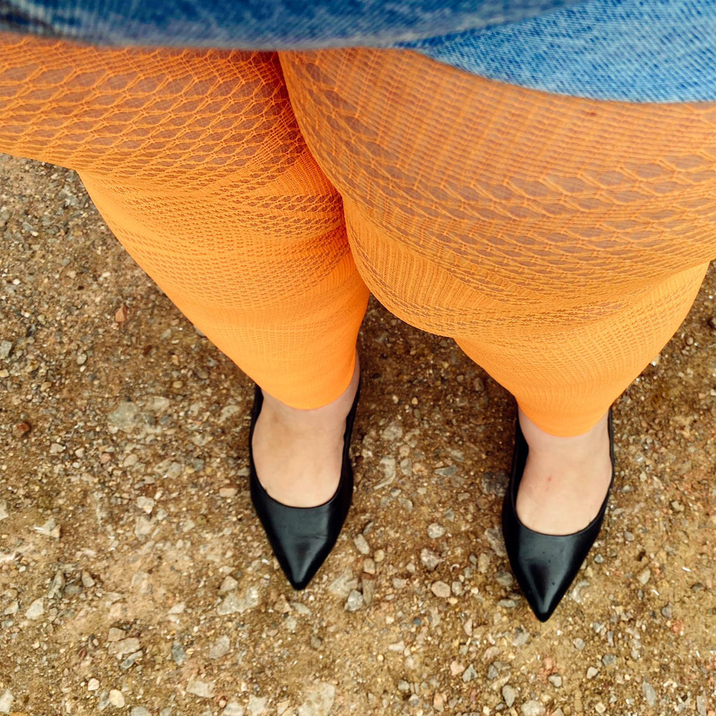 Tights - Flapper - Orange Sherbet